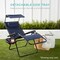 Best Choice Products Folding Zero Gravity Recliner Patio Lounge Chair w/ Canopy Shade, Headrest, Tray